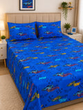 Hot Wheels Kids Double Bed Sheet with 2 Pillow Cases