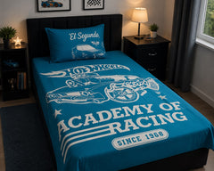 Hot Wheels Academy of Racing Single Bed Sheet with Pillow Case