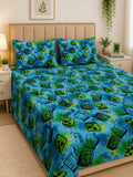 Minecraft Kids Double Bed Sheet with 2 Pillow Cases