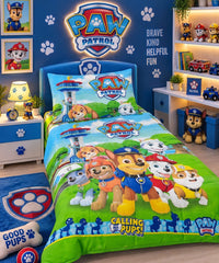 Paw Patrol Calling All Pups Kids Single Bed Sheet with Pillow Case - The Idea