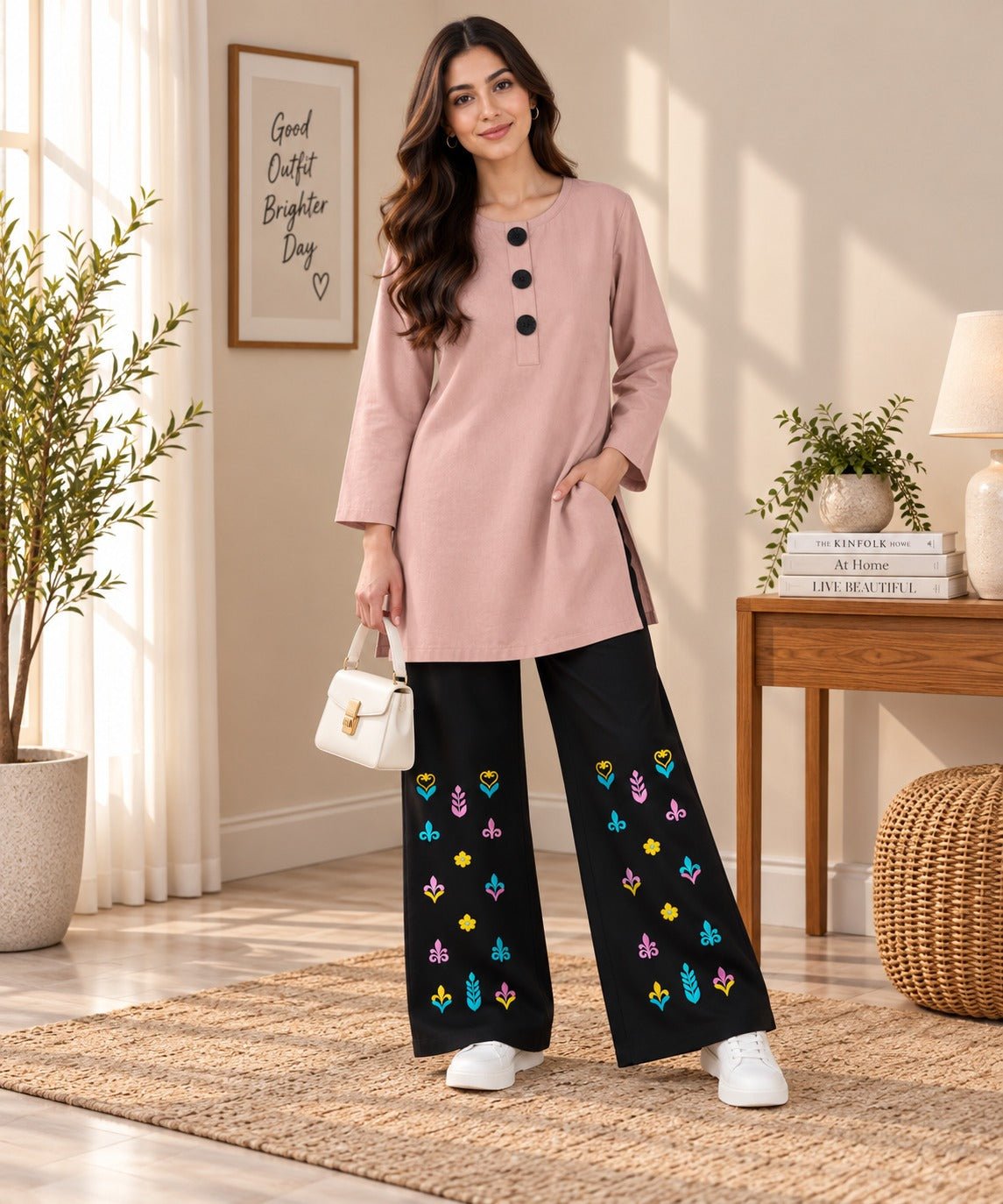 Pink Floral Co-ord Set - The Idea