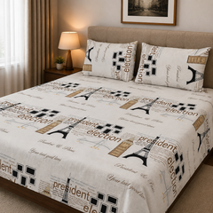 President Election Kids Double Bed Sheet with 2 Pillow Cases