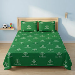 Real Betis Kids Double Bed Sheet with 2 Pillow Cases